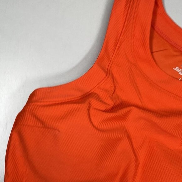 NEW STAUD Dunes Tankini Bikini Top Size L – Cayenne Orange Crop Swim Shirt - Picture 4 of 7